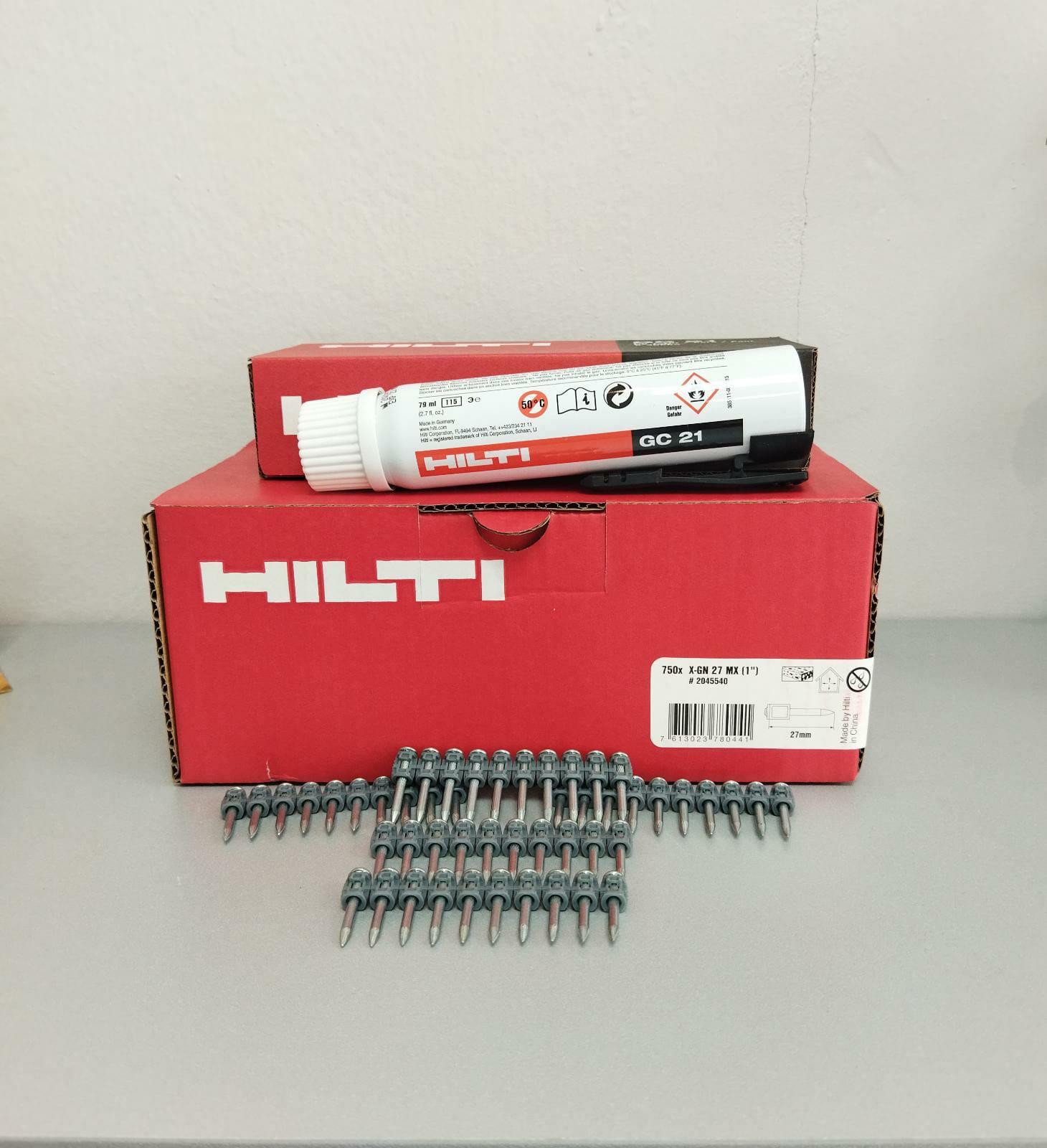 Hilti GX120 Çivi 750 Adet 27 MM + Gaz 365.00 TL