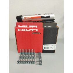 Hilti GX3 Çivi Gaz 27mm Betona Çakım  +  GC42 Gaz Tüpü